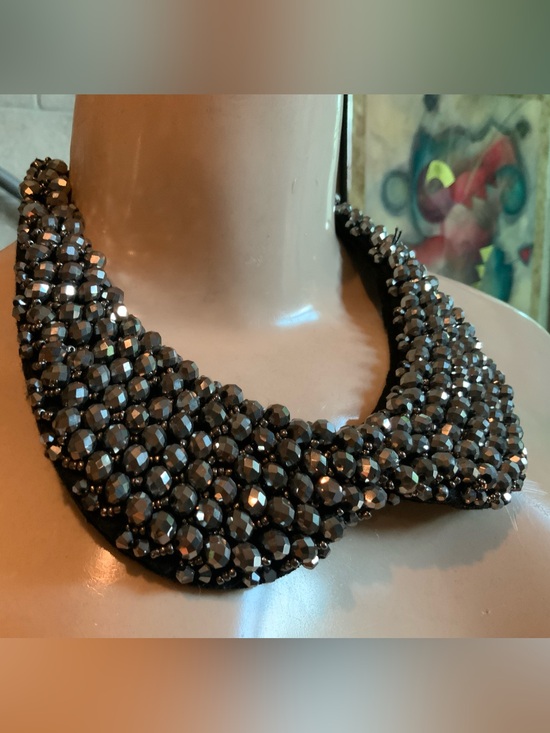 no name Jewelry - Pretty Cut Steel Necklace